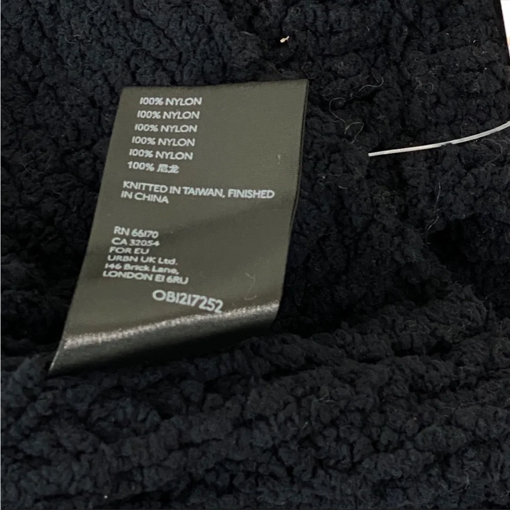 Free People Be Yours Pullover Cowl Neck Knit Sweater Black XS - Picture 3 of 6